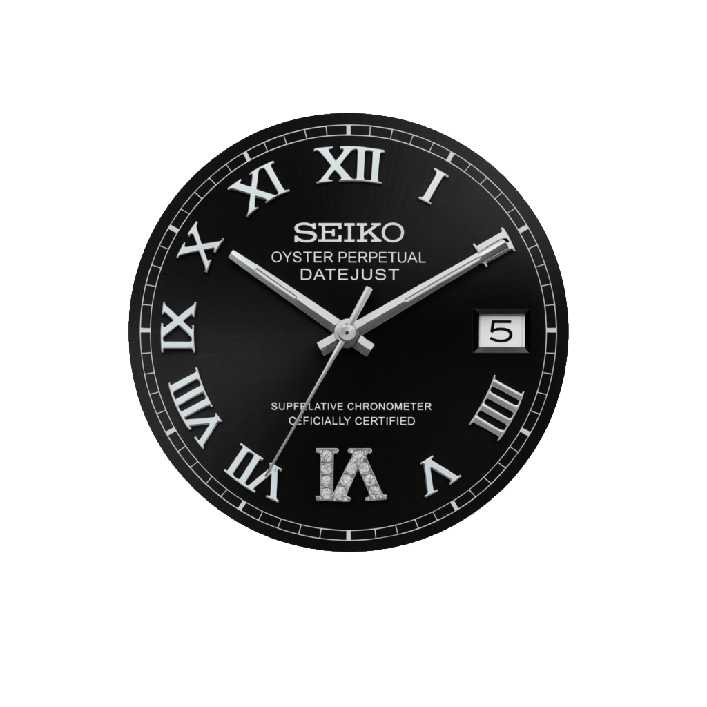 Lady black roman dial