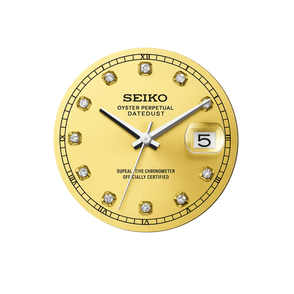 Lady full gold gem dial