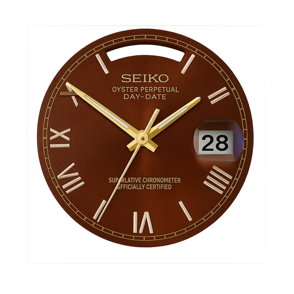 Brown dial roman daydate