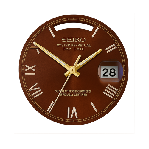 Brown dial roman daydate