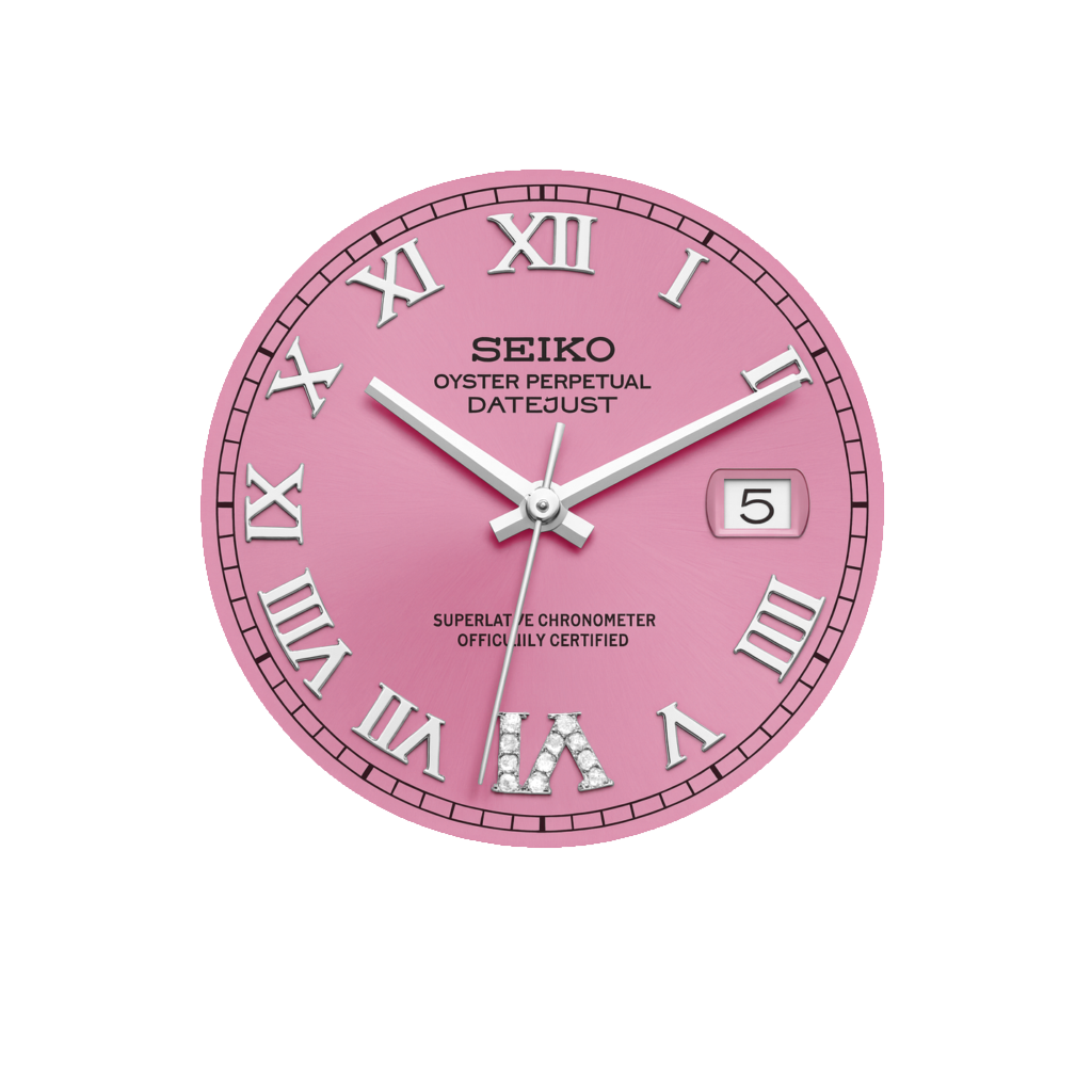 Lady pink roman dial